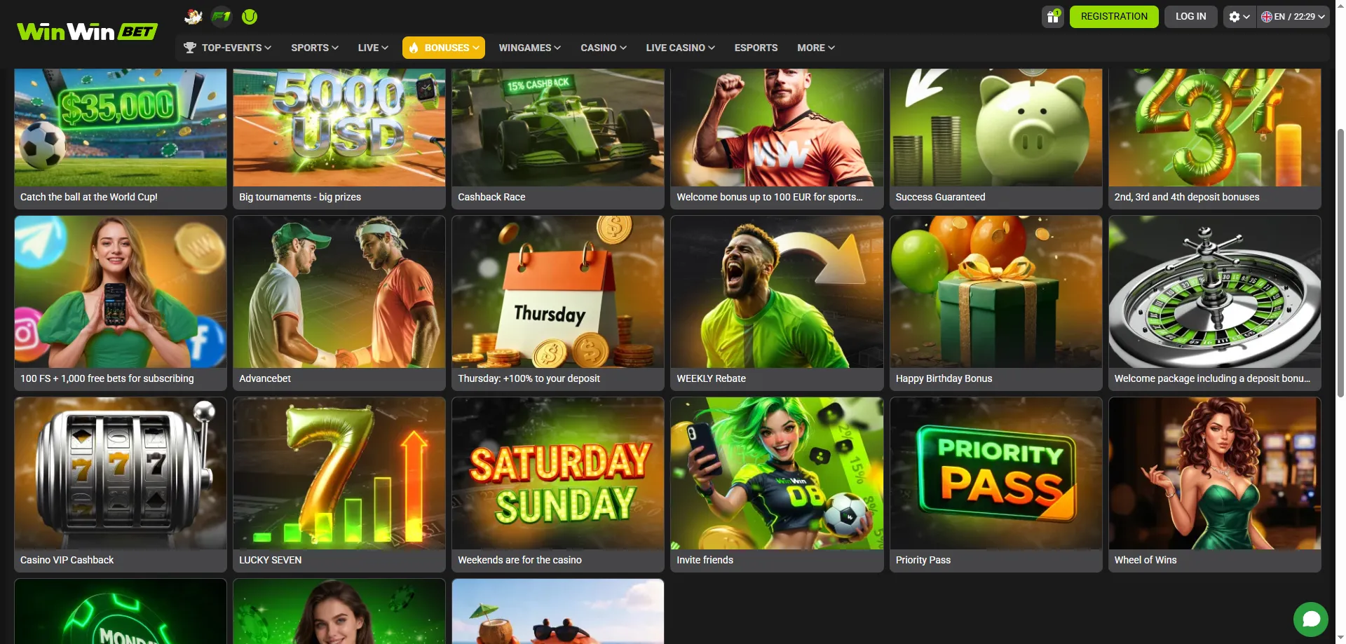 WinWin Bet promoções semanais torneios e recompensas para jogadores